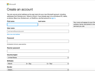 Hotmail Create Account