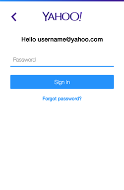 Yahoo Mail log in