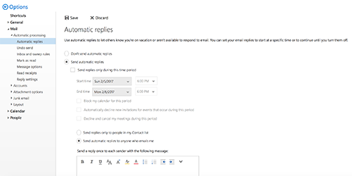 Setup Canned Replies Automatically in Hotmail