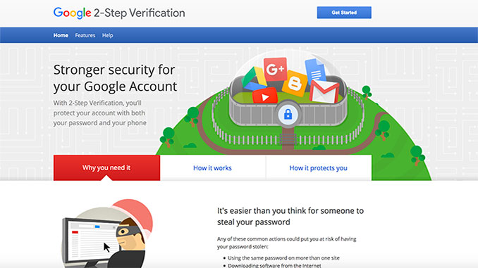 Google 2 step verification